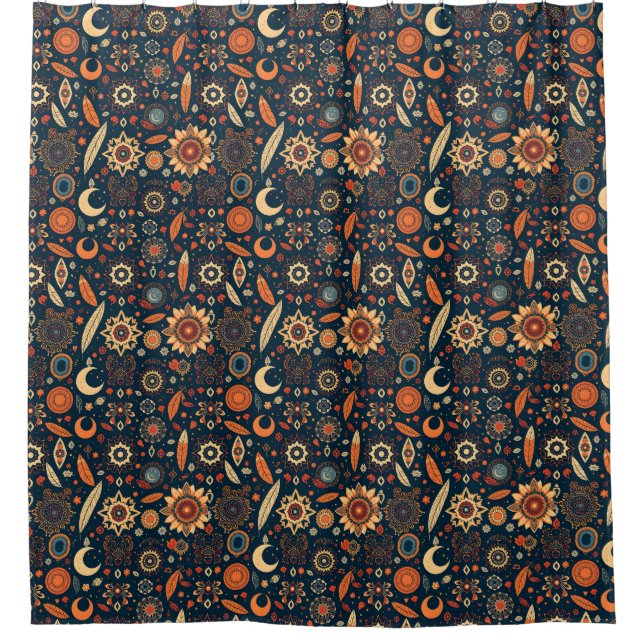 Boho Chic Douche rideau - Spirité libre (Devant)