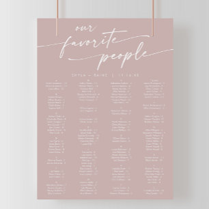 Boho Chic Dusty Rose rose  Tableau de sièges impri