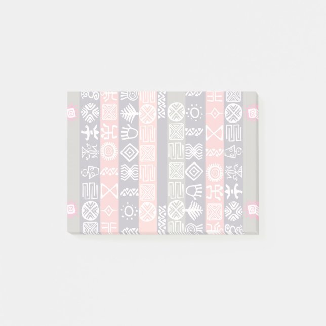 Boho-chic Ethnic African Design Post-it (Devant)