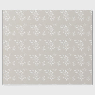 Boho Chic Floral Pattern Aesthetic Wrapping Paper