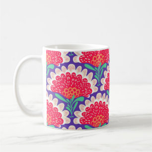 Boho Chic Floral Vintage Print. Coffee Mug
