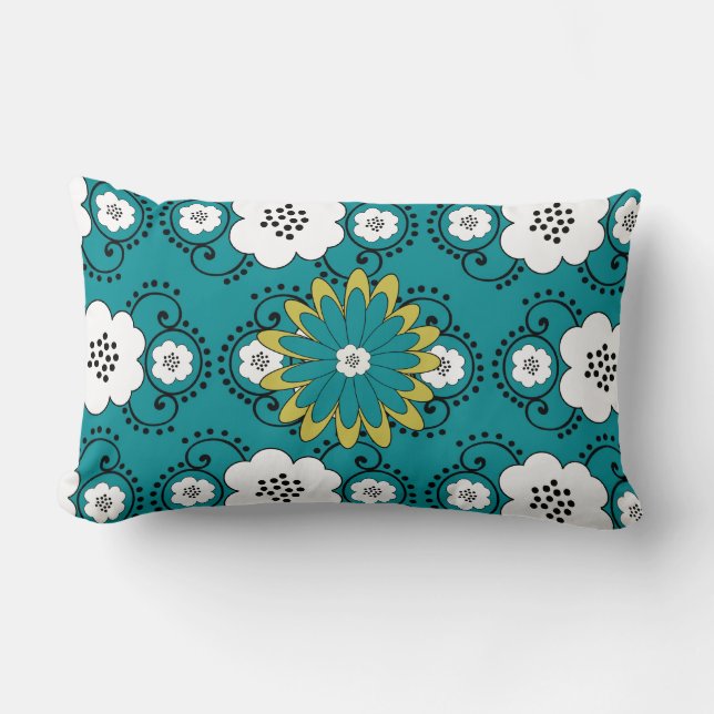 Boho Chic Flower Love Lancer Oreiller (Recto)