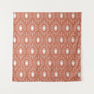 Boho Chic Flowers: Modern Seamless Design Tapestry