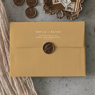 Boho Chic Jaune Marigold Enveloppes Mariages