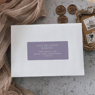 Boho Chic Lavender Purple Étiquettes de adresse in