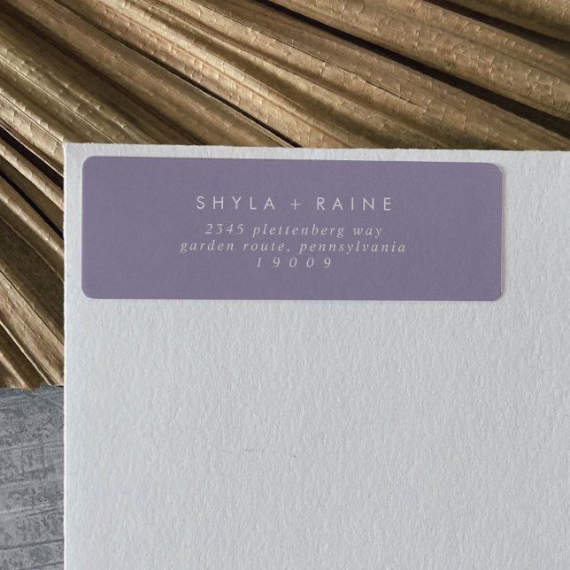 Boho Chic Lavender Purple Return Address Labels (Creator Uploaded)