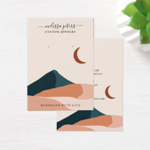 Boho Chic Minimal Earring Jewellery Display Card