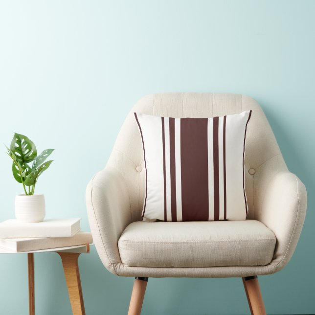 Boho chic modern Stripes Throw Pillow (Chair)
