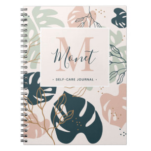 Boho Chic Monogramme Nom Auto-Care Journal