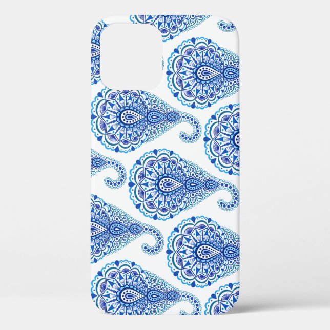 Boho Chic Paisley Seamless Oriental Case-Mate iPhone Case (Back)
