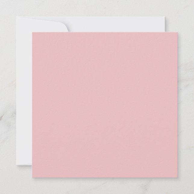 Boho Chic Pink Solid Colour Card (Front)