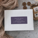 Boho Chic Plum Purple Guest Address Labels<br><div class="desc">These boho chic plum purple guest address labels are perfect for a minimalist wedding envelope. The moody dark purple jewel tone modern bohemian design features simple rustic calligraphy with a unique yet classic style. Customize each label with the name and address of your recipients. There are 21 labels per sheet....</div>