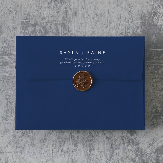 Boho Chic Royal Blue Mariage Enveloppes (Boho Chic Royal Blue Wedding Envelopes)