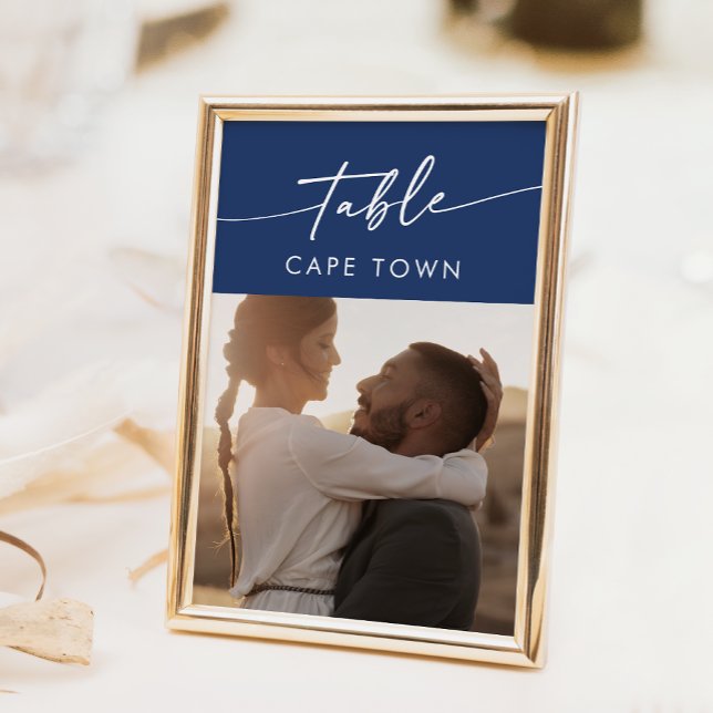 Boho Chic Royal Blue Photo Table Numbers (Creator Uploaded)