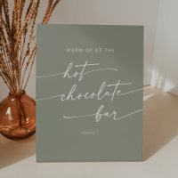 Boho Chic Sage Green Hot Chocolate Bar