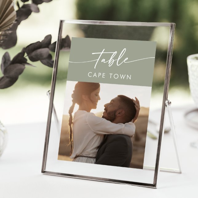 Boho Chic Sage Green Photo Table Numbers (Creator Uploaded)