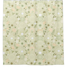 Boho Chic Sage Shower Curtain – Relaxed & Earthy