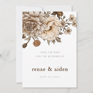 Boho Chic Save the date, Woodland Save the date
