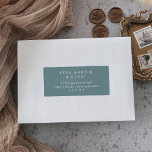 Boho Chic Seafoam Teal Guest Address Labels<br><div class="desc">These boho chic seafoam teal guest address labels are perfect for a minimalist wedding envelope. The colourful blue green modern bohemian design features simple rustic calligraphy with a unique yet classic style reminiscent of the beach, ocean and summer seaside. Customize each label with the name and address of your recipients....</div>