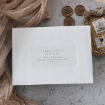 Boho Chic Slate Blue Guest Address Labels<br><div class="desc">These boho chic slate blue guest address labels are perfect for a minimalist wedding envelope. The pale dusty blue and white modern bohemian design features simple rustic calligraphy with a unique yet classic style. Customize each label with the name and address of your recipients. There are 21 labels per sheet....</div>