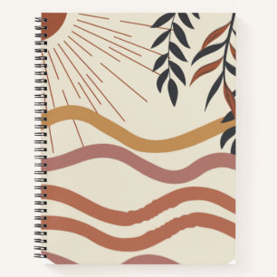 Boho Chic Spiral Notebook Artistic Pattern Desig