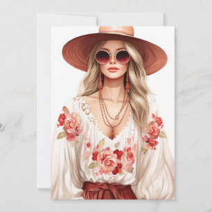Boho Chic Summer Card