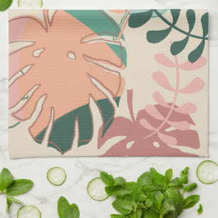 Boho Chic Tropical Monstera Plante Serviettes de c