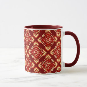 Boho Chic Vintage Floral Pattern Mug