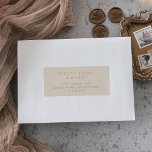 Boho Chic Vintage Gold Guest Address Labels<br><div class="desc">These boho chic vintage gold guest address labels are perfect for a minimalist wedding envelope. The neutral gold and ivory cream modern bohemian design features simple rustic calligraphy with a unique yet classic style. Customize each label with the name and address of your recipients. There are 21 labels per sheet....</div>