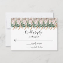Boho Chic Watercolor Floral Wedding