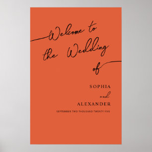 Boho Chic Wedding Acrylic Sign Welcome.