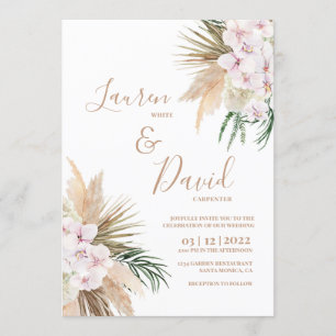 Boho Chic wedding Invitation
