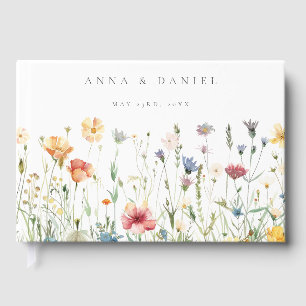 Boho Chic Wildflower Wedding Guest Book