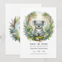 Boho Chic Woodland Koala Baby Shower