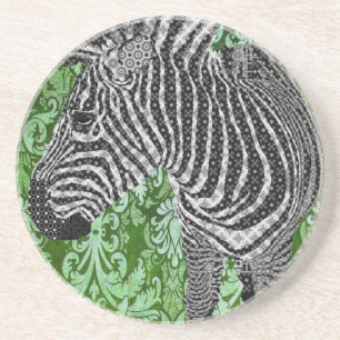Boho Chic Zebra II Coaster