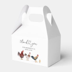 Boho Chicken Baby Shower Favor Box