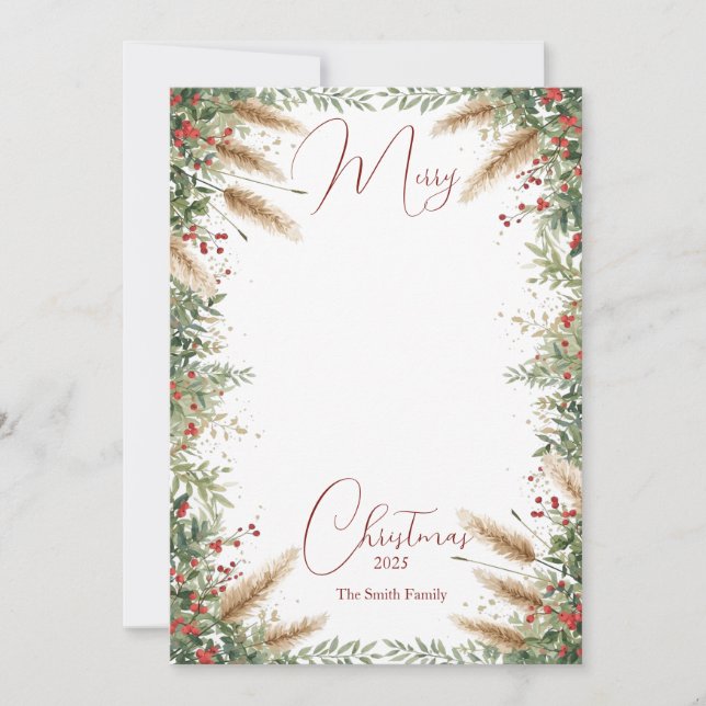 Boho Christmas Card (Front)