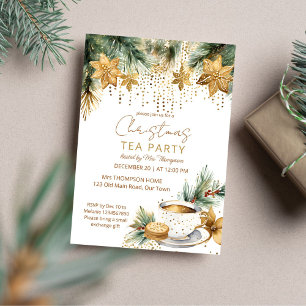 Boho Christmas Christmas brunch tea party template