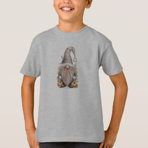 Boho Christmas gonk standing in a pumpkin patch an T-Shirt