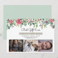 Boho Christmas Greenery Best Gift Ever Birth
