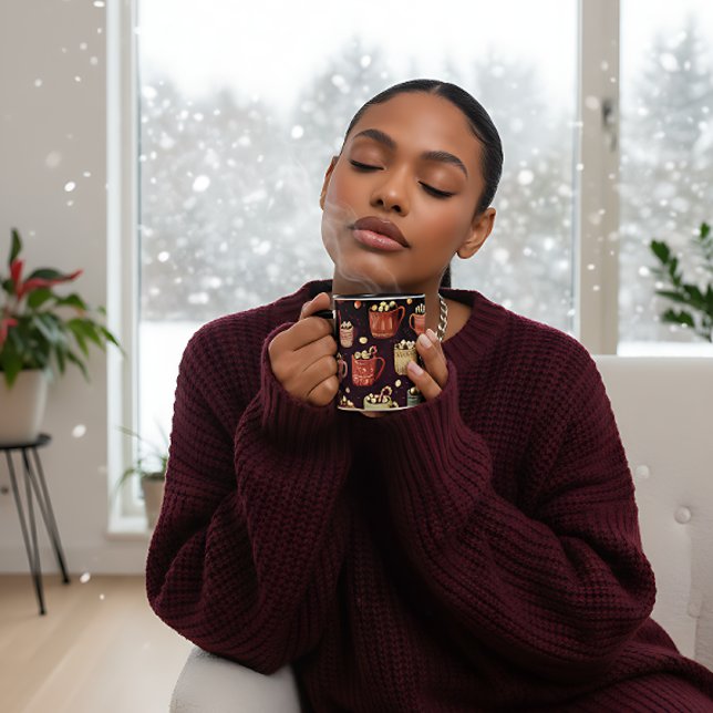Boho Christmas Hot Cocoa Mug (Creator Uploaded)