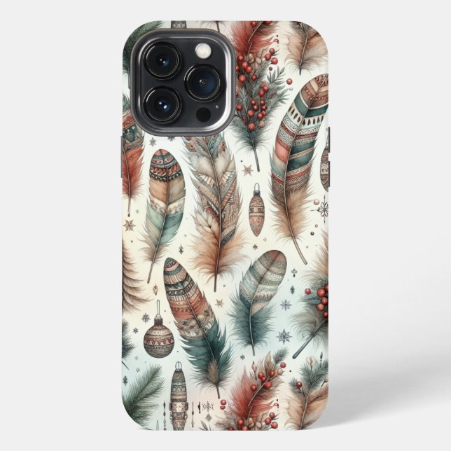 Boho Christmas iPhone Case (Back)