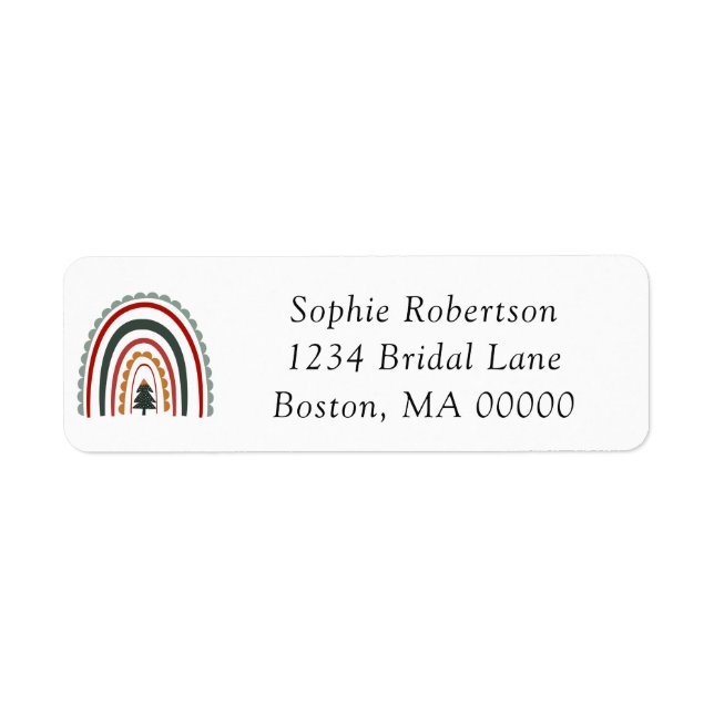 Boho Christmas Rainbow Bridal Shower (Front)