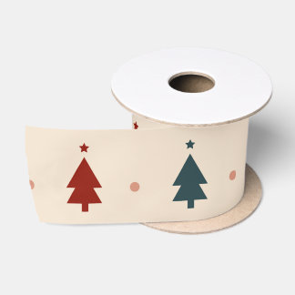 Boho Christmas Tree Satin Ribbon