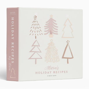 Boho Christmas Trees Holiday Recette Classeur Livr