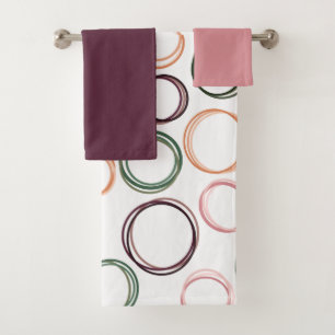Boho Circles Bath Towel Set