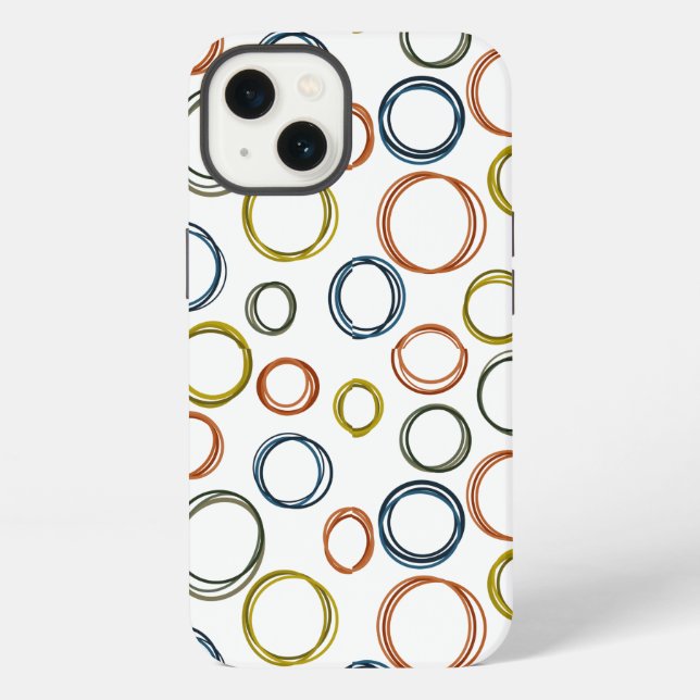 Boho Circles  iPhone Case (Back)