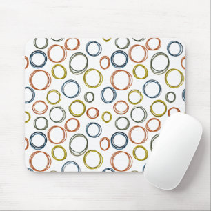 Boho Circles  Mouse Pad