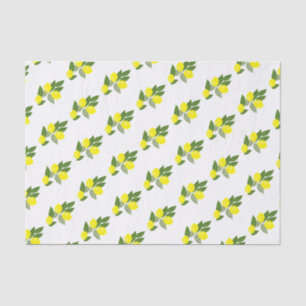 Boho Citrus Lemon Pattern Tissue Paper