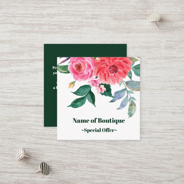 Boho Classy Spring bloom Boutique  Discount Coupon (Front/Back In Situ)